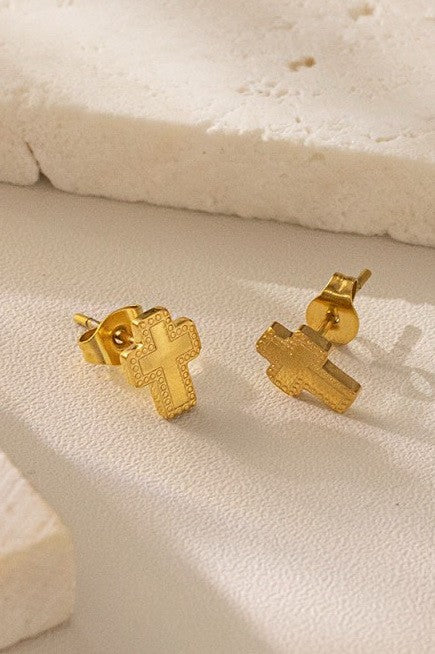 18K Stainless Tarnish Free Cross