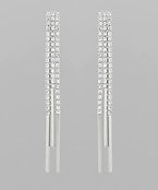 Crystal Chain Drop Earrings