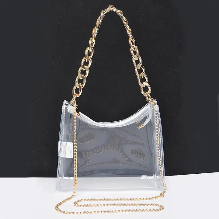 Clear Big Chain Bag