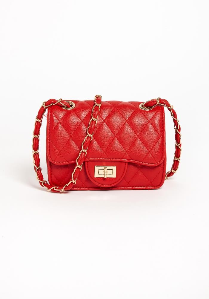 Quilted Small Strapped Purse