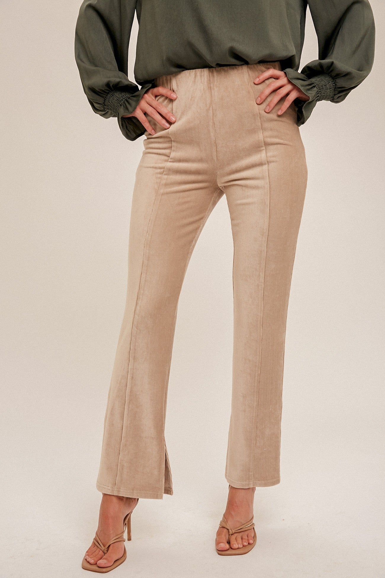 Corduroy Flare Pants