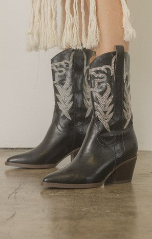 Embroidered Western Boots