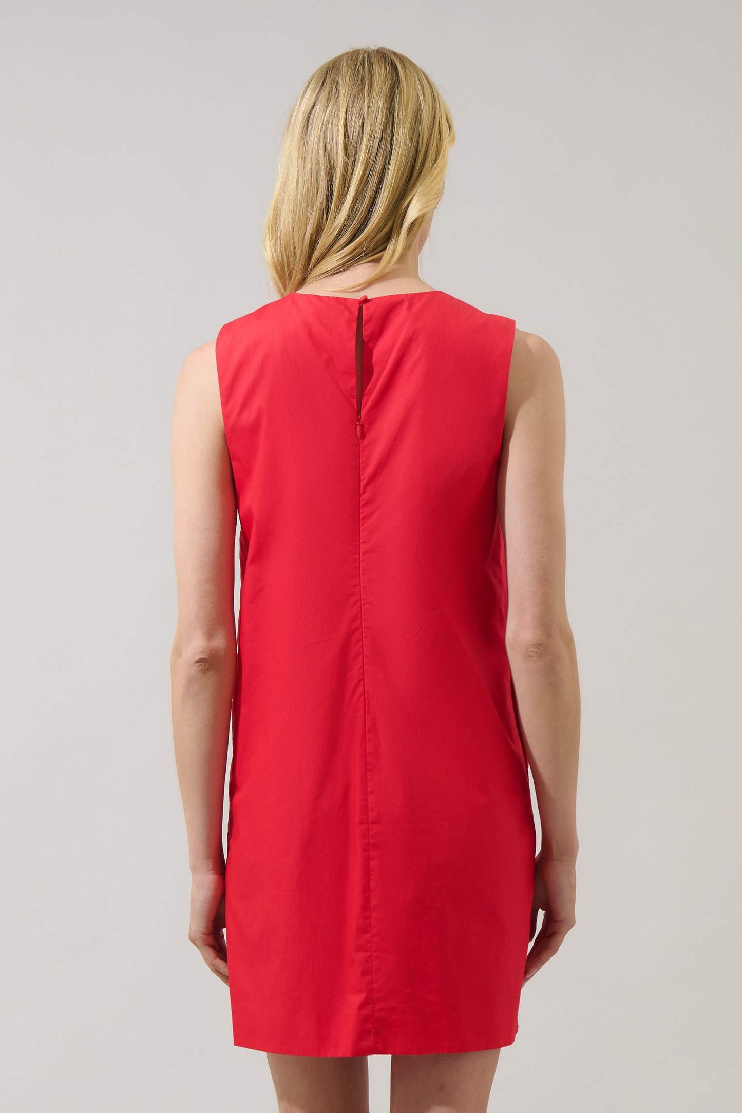 Pink/Red Color Block Mini Dress