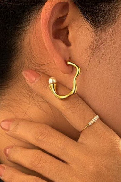 18K Stainless Waterproof Hoops