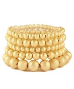 CCB Texture Ball Multi Stackable Bracelet