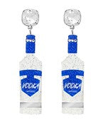 Glitter Vodka Bottle Earrings