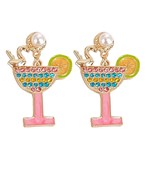 Pearl and Crystal Cocktail Earrings
