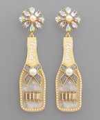 Bride Champagne Earrings