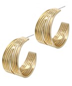 Gold Chunky Hoops