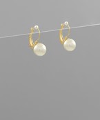 10mm Pearl Hoops