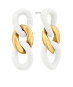 Linked Metal Drop Earrings