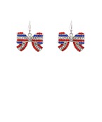 USA Crystal Bow Earrings