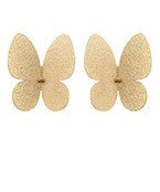 Textured Butterfly Earrings