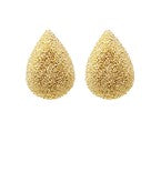 Textured Metal Teardrop Earrings