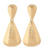 Textured Double Teardrop Earrings