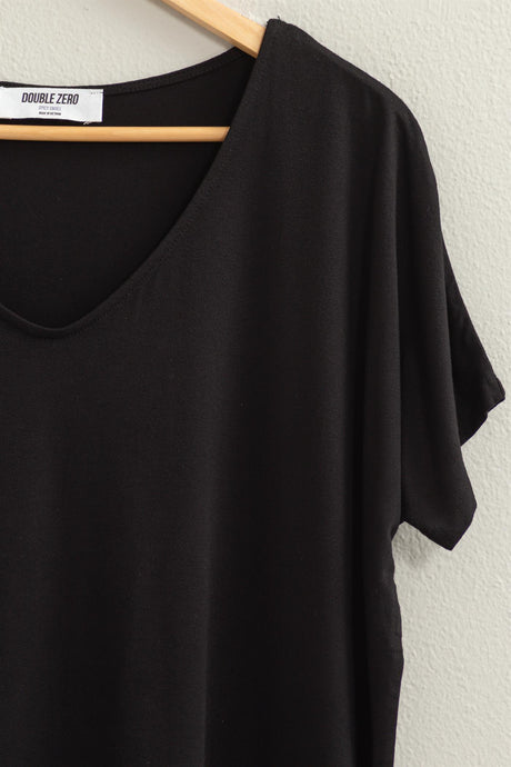 V-Neck Dolman Short Sleeve Top