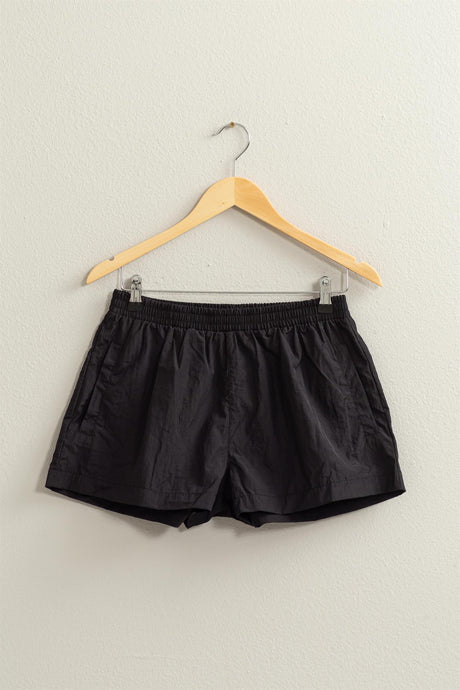 Mid Waist Nylon Shorts