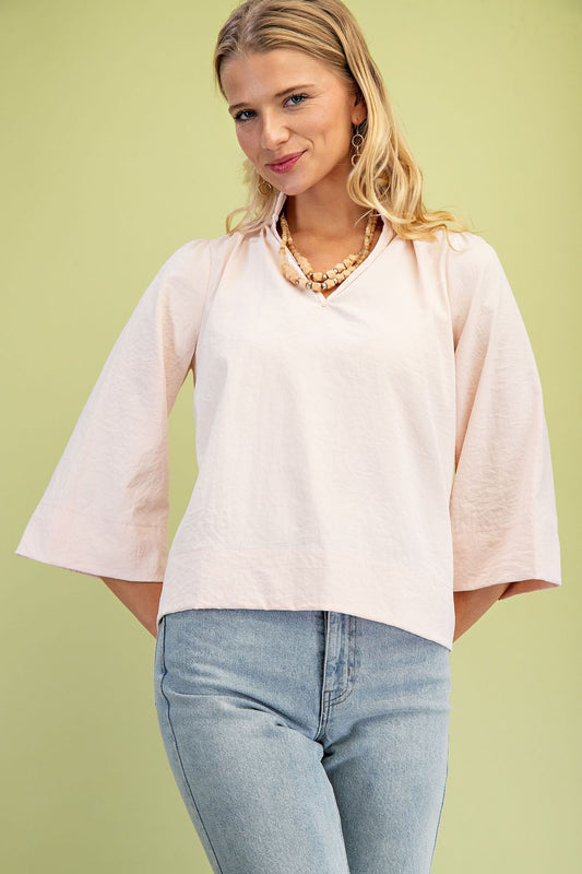 Ruffled Neck Blouse