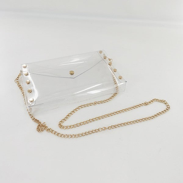 Clear Crossbody And Clutch Bag