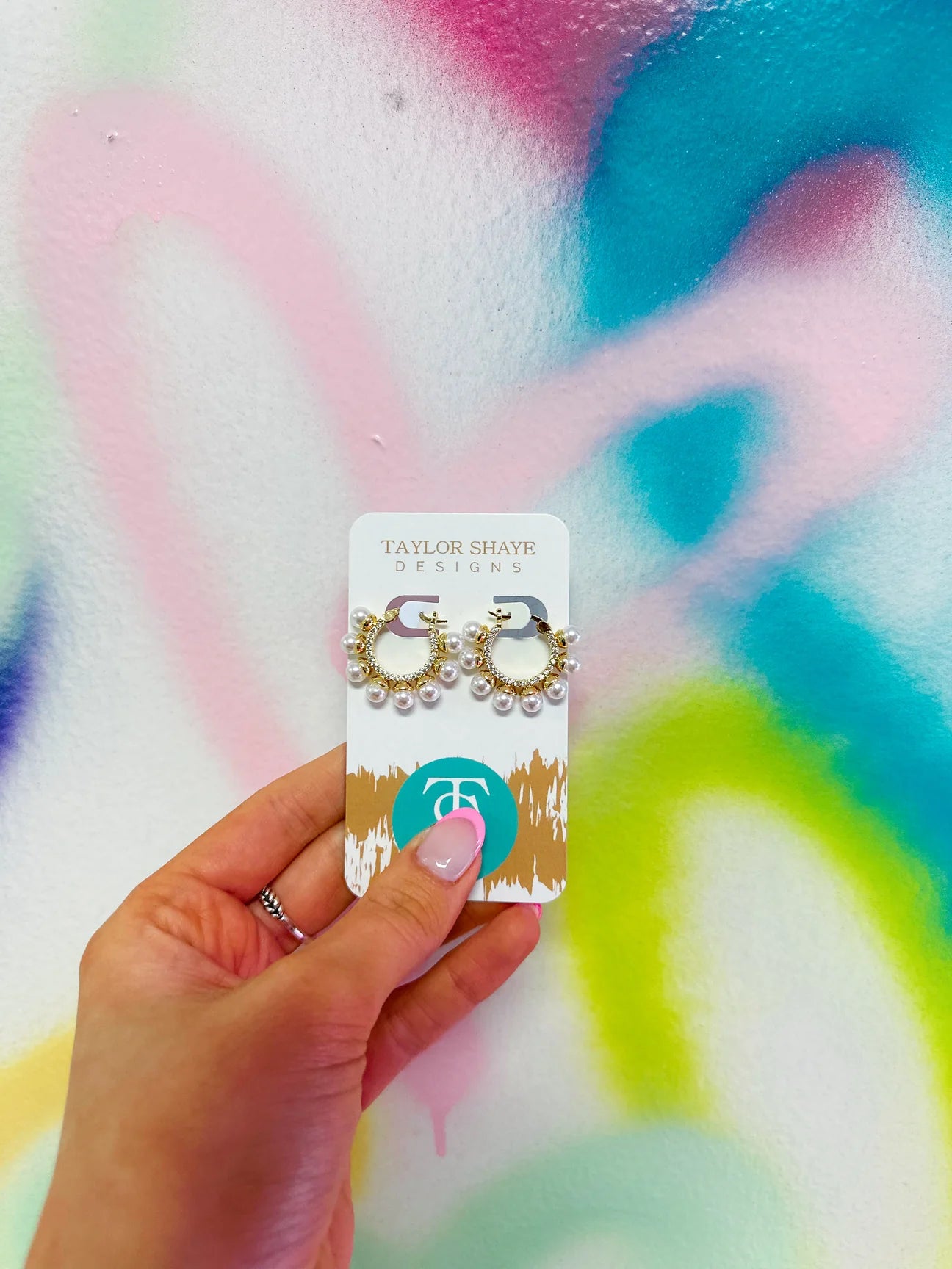 TS-Haley Pearl Hoops