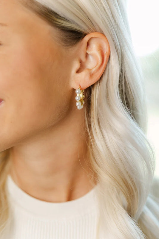 TS-Haley Pearl Hoops