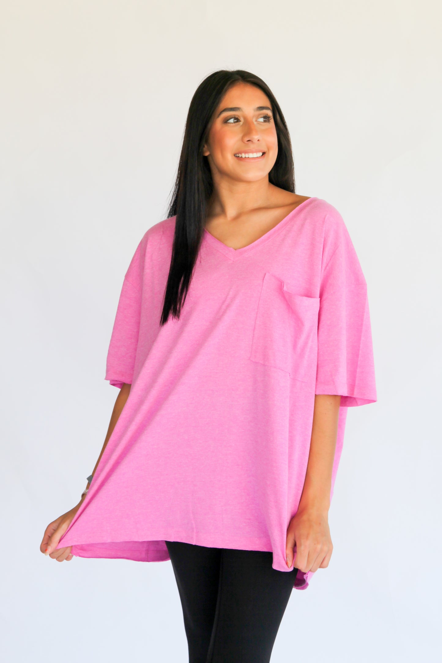 Oversized V-neck Tee