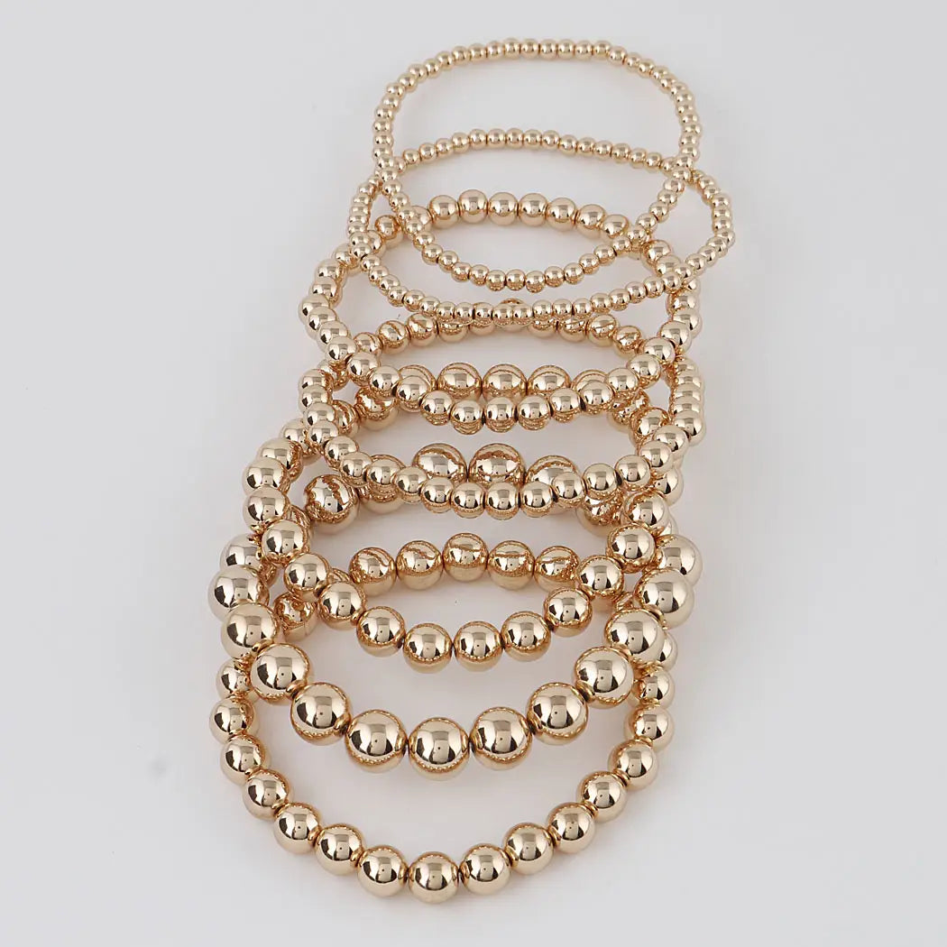 Gold Multi Beaded Bracelets