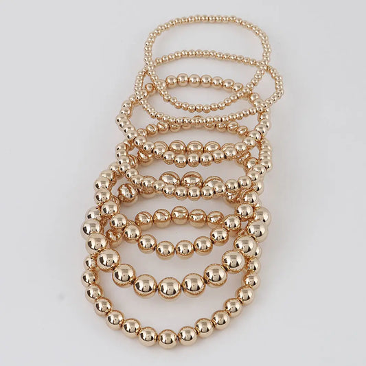 Gold Multi Beaded Bracelets