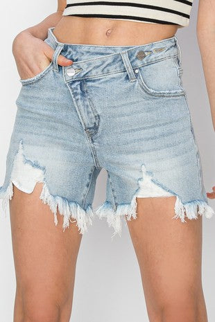 Risen- High Rise Cross Over Shorts