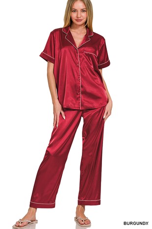 Satin Pajama Set
