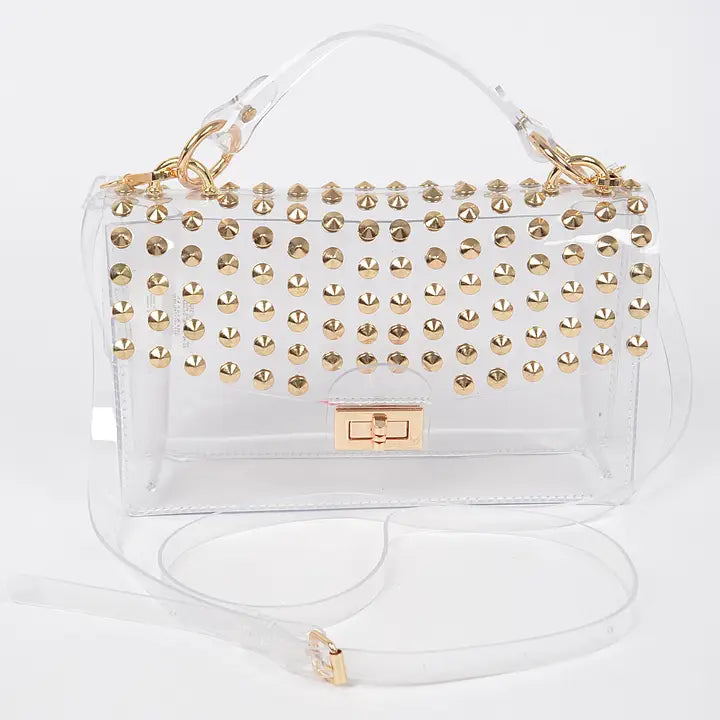 Studded Clear Purse
