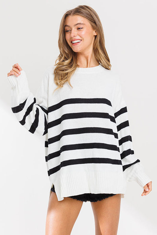 Oversized Striped Sweater