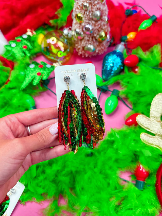 TS Christmas Sequin Tassels