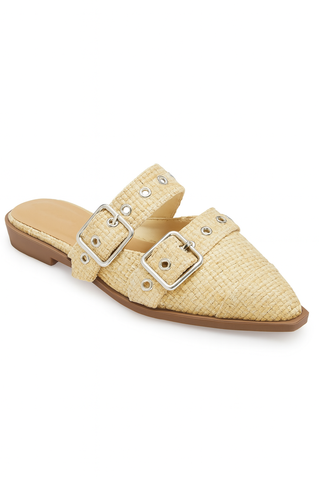 Closed Toe Buckled Flats