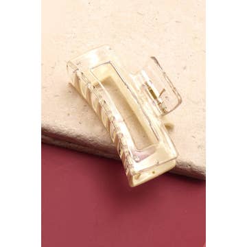 Double Sided Clear and Color Hair Clip