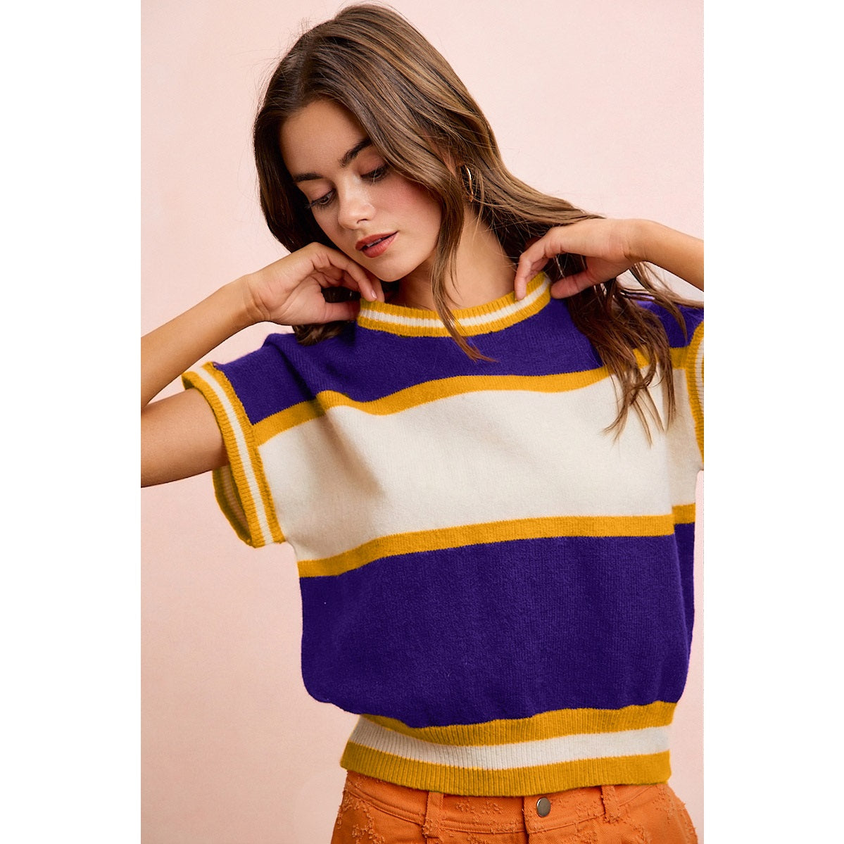 Gameday Colorblock Knit Top