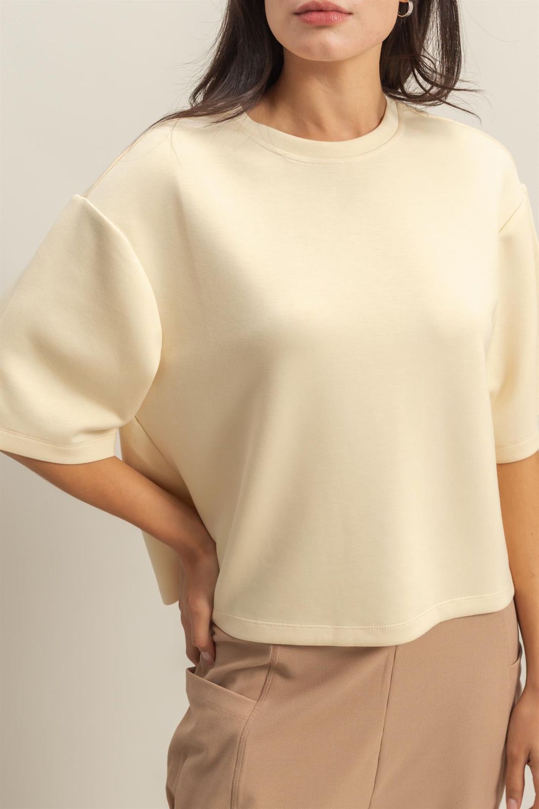 Double Knit Everyday Basic Top