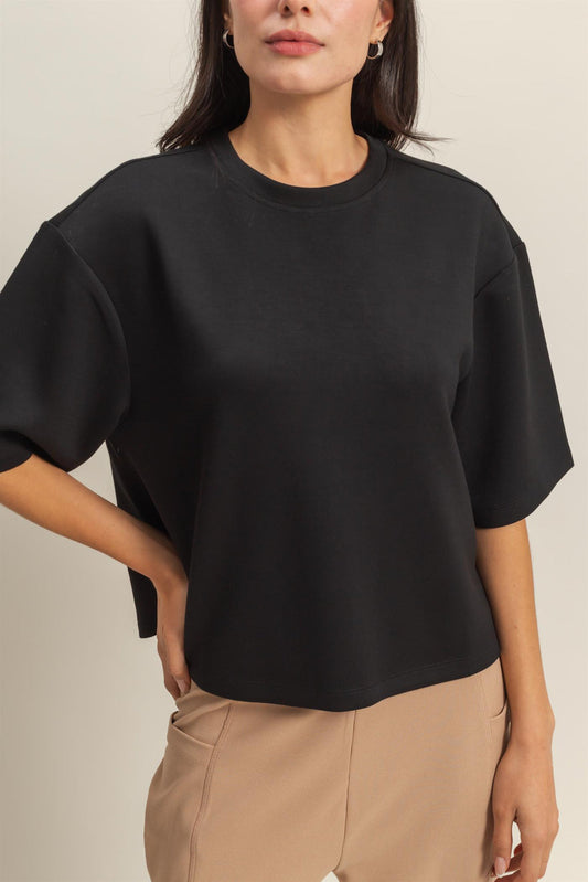 Double Knit Everyday Basic Top